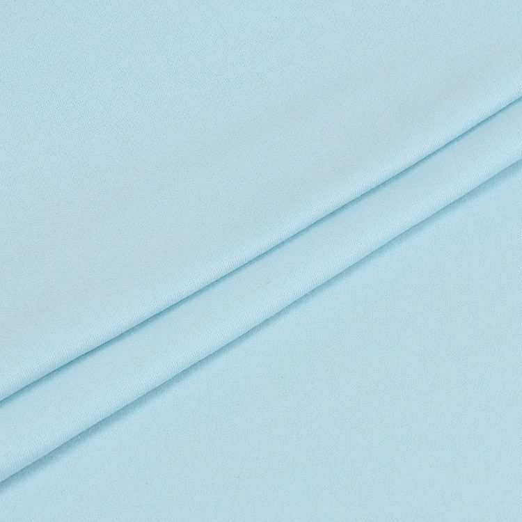 Ткань трикотаж Футер 2х нитка, начес, с лайкрой, 6 м, ширина 200 см, цвет: олубой, TBY — картинка 3