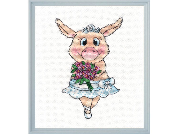 Набор для вышивания «Свинка-балерина» — картинка 2