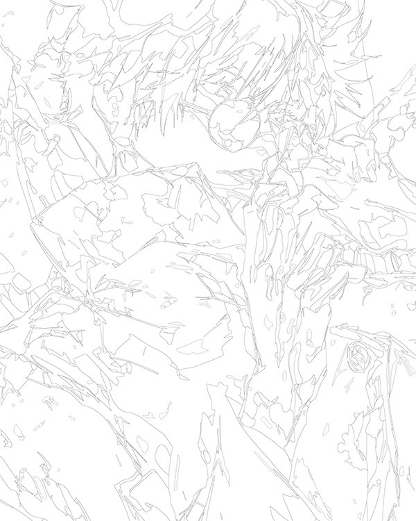 Картина по номерам «Аниме манга Магическая битва 40x50» — картинка 3