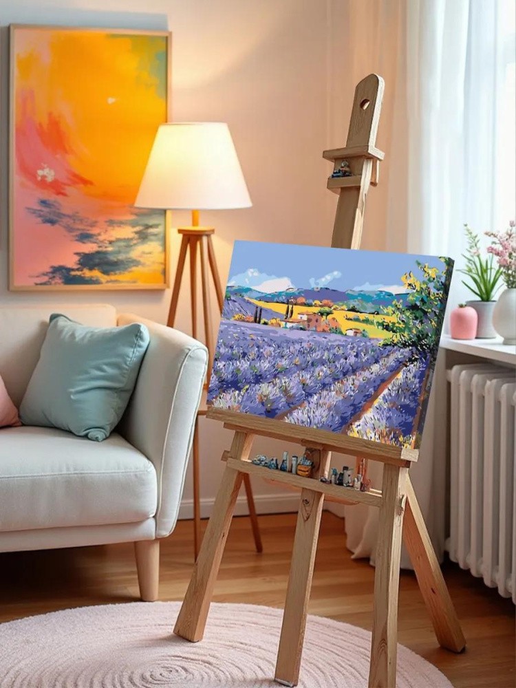 Картина по номерам «Лавандовое поле 2» — картинка 9