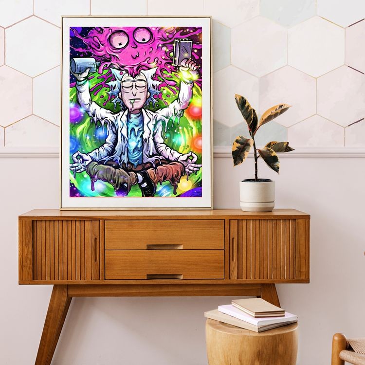 Картина по номерам «Многорукий Рик и Морти» — картинка 5