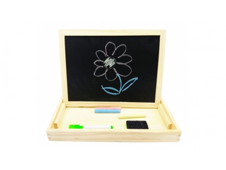 Двусторонняя магнитная доска с подставкой и магнитами «Животные» — картинка 2