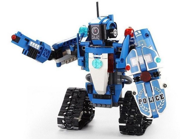 Радиоуправляемый конструктор CADA 2 в 1 полицейский робот-трансформер, 556 деталей
 — картинка 2