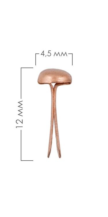 Набор брадсов, 4,5x12 мм, 30 шт., цвет: под медь, Mr.Painter — картинка 2