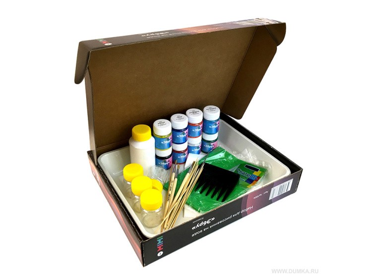 Набор для эбру «Классик», 8 цветов, Mimi — картинка 4