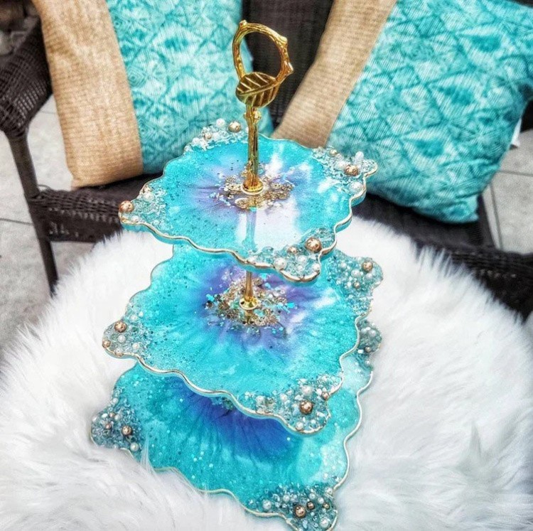 Силиконовый молд - Заготовка для фруктовницы, 25x25см — картинка 3