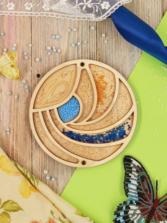 Органайзер для бисера с крышкой «Птичка» — картинка 3