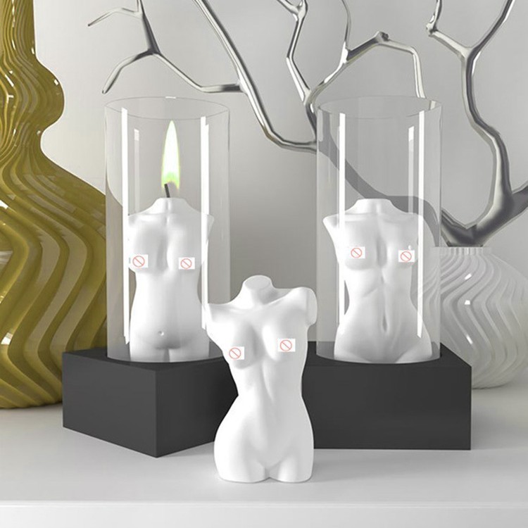 Силиконовый молд - Силуэт девушки, 8x6см — картинка 4