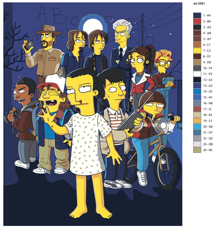 Картина по номерам ОСД Очень странные дела — картинка 2