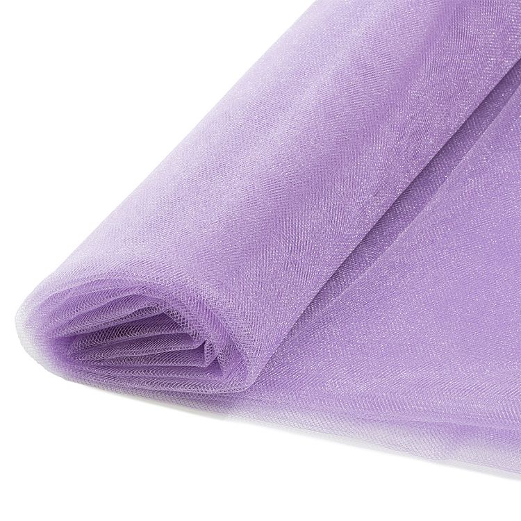 Фатин Kristal средней жесткости, блестящий, 5 м, ширина 300 см, 100% полиэстер, цвет: бледно-розовый — картинка 4