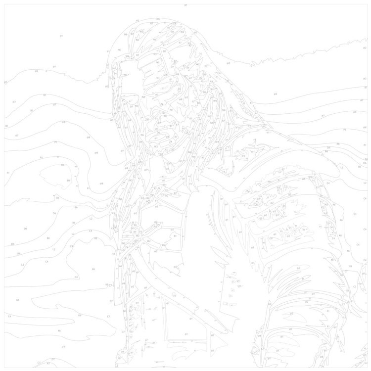 Картина по номерам «Геральт» — картинка 3