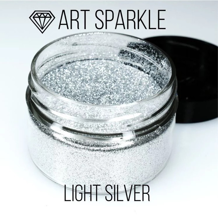Глиттер мелкий Light Silver, 50 г, Craftsmen.store — картинка 2