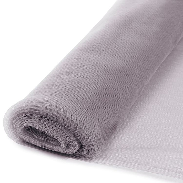 Еврофатин мягкий матовый Hayal Tulle, 5 м, ширина 300 см, цвет: бледно-серый, Hayal — картинка 4