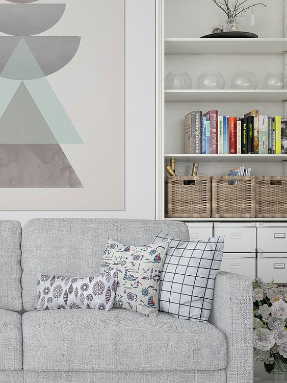 Ткань лен Клетка, 140 г/м², 30% лен, 70% хлопок, 3 м, ширина 150 см, TBY — картинка 5