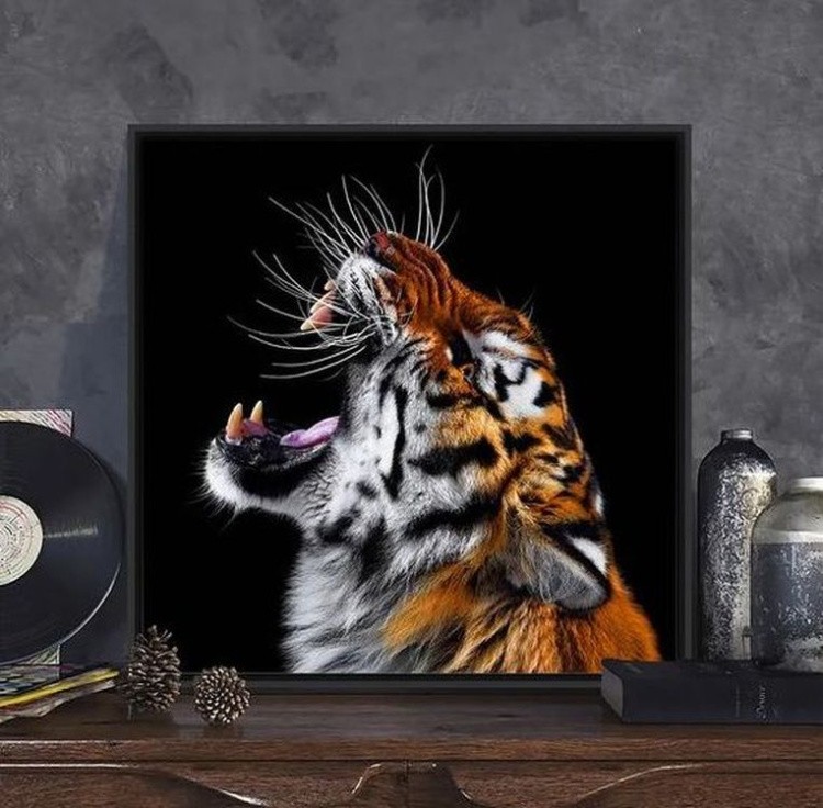 Алмазная вышивка «Тигриный рык» — картинка 3