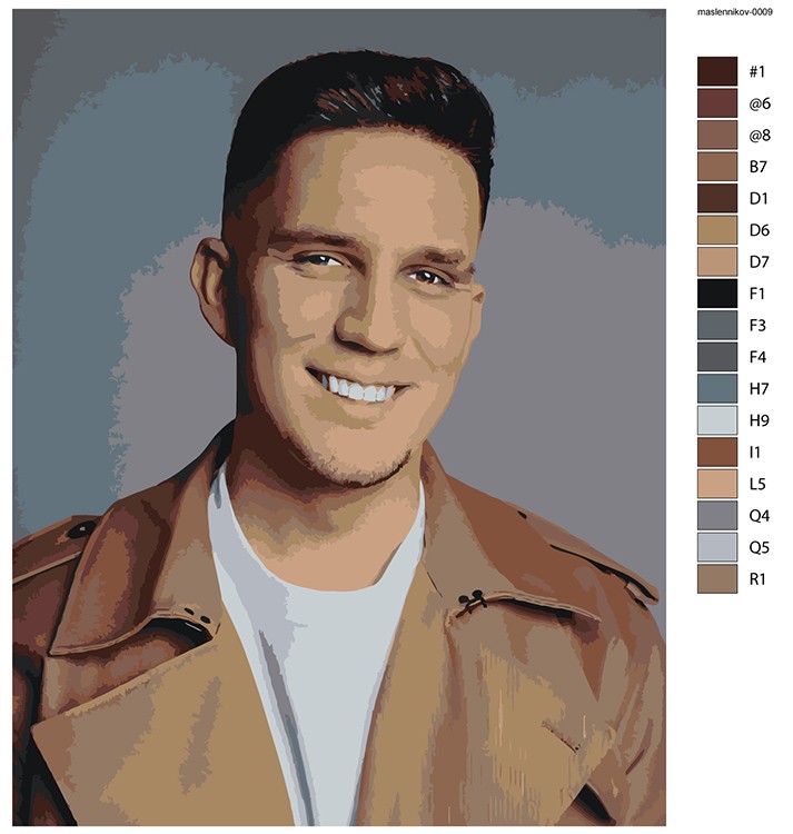 Картина по номерам «Дима Масленников 2» — картинка 2