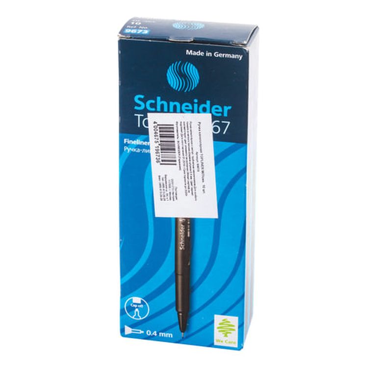 Ручка капиллярная (линер) SCHNEIDER «Тopliner 967», синяя — картинка 2