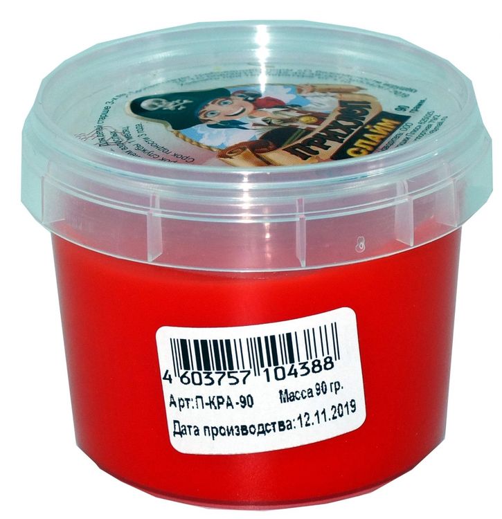 Слайм Прихлоп пират красный, 90 гр — картинка 2