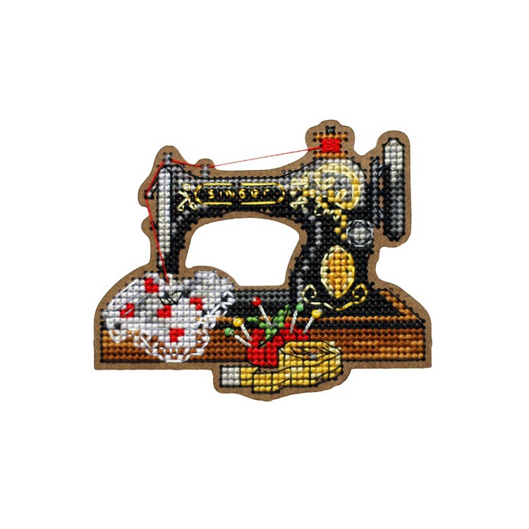 Набор для вышивания магнита «Швейная машина»