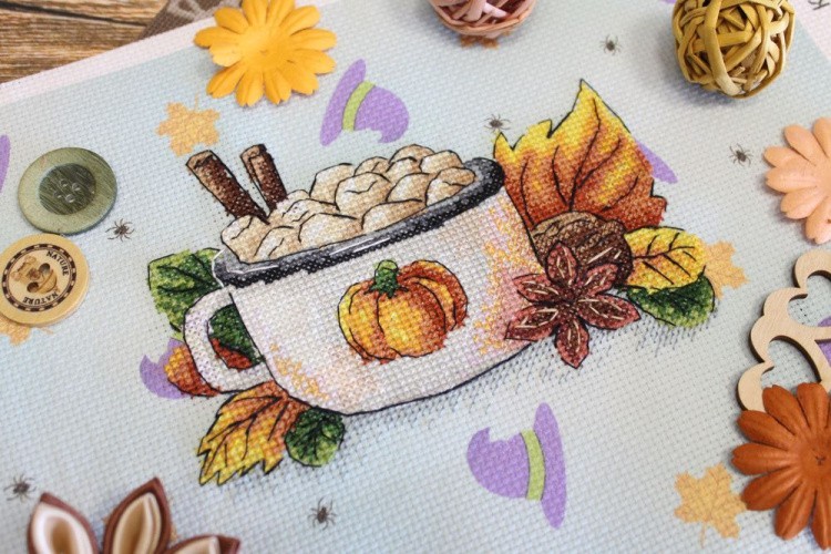 Набор для вышивания «Тыквенный латте» — картинка 2