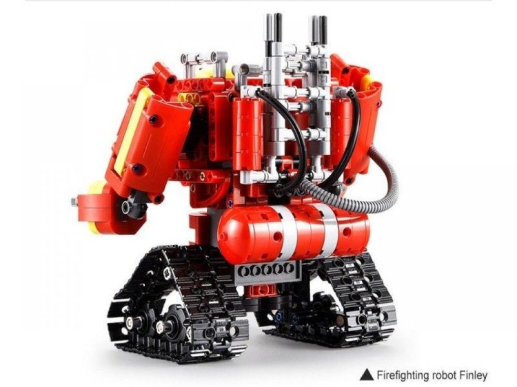 Радиоуправляемый конструктор CADA 2 в 1 пожарный робот-трансформер, 538 деталей
 — картинка 3
