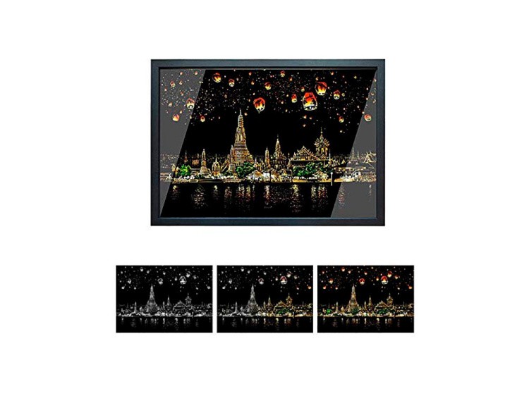 Скретч-картина «Chiang Mai» (цветная) — картинка 3