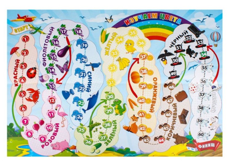 Лучшая настольная игра-ходилка «Изучаем цвета» — картинка 2