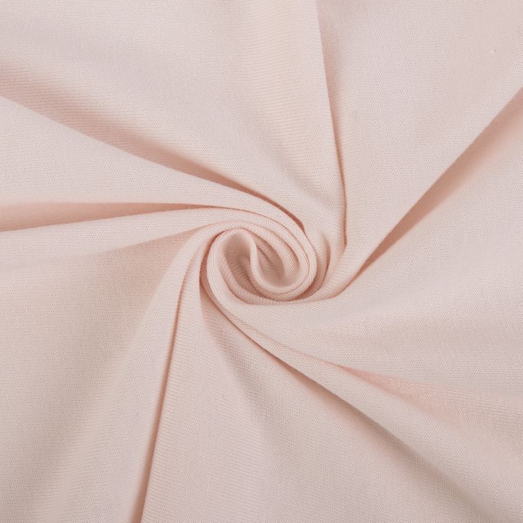 Трикотаж кукольный, 50x155 см, 225 г/м2, 100% хлопок, цвет: №09 бледно-розовый, Peppy — картинка 2