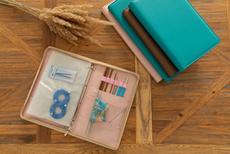 Органайзер для рукоделия «Коричнево-золотой», кожзаменитель,  34 см, Gamma — картинка 3