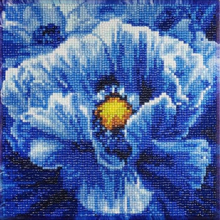 Алмазная вышивка «Тайна синего мака» — картинка 2