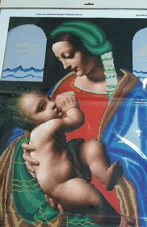 Рисунок на ткани «Мадонна Литта» — картинка 2