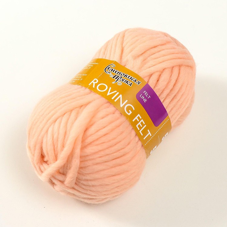 Пряжа Семеновская Roving felt (1445), вереск 5 шт. по 50 г — картинка 3