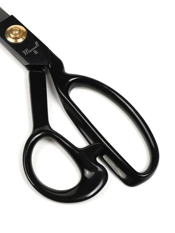 Ножницы портновские 08, 220/100 мм, цельнометалл., ручка силикон, Maxwell premium — картинка 3