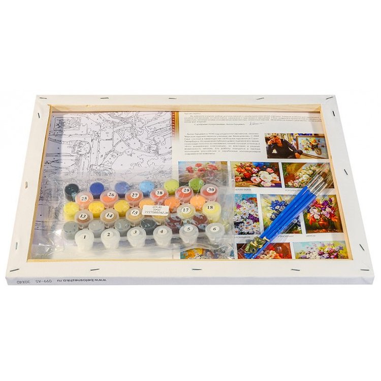 Картина по номерам «Бархатный букет» — картинка 3