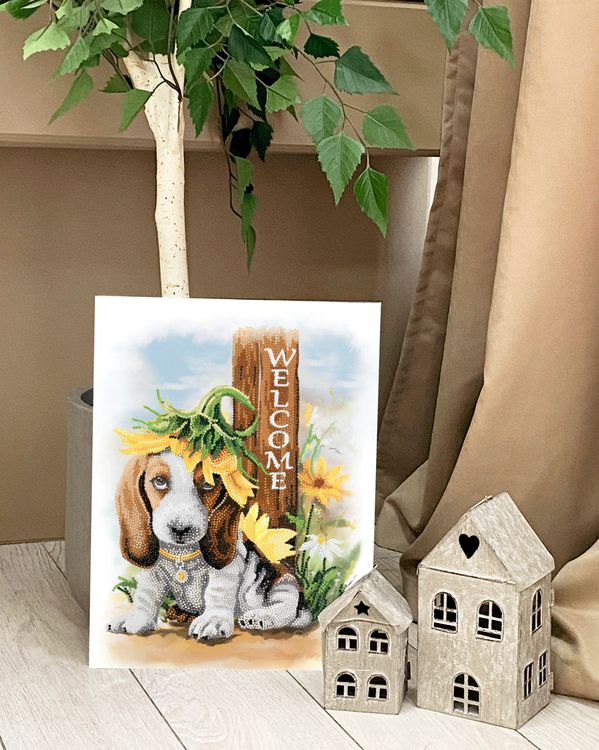 Алмазная вышивка «Добро пожаловать» — картинка 2