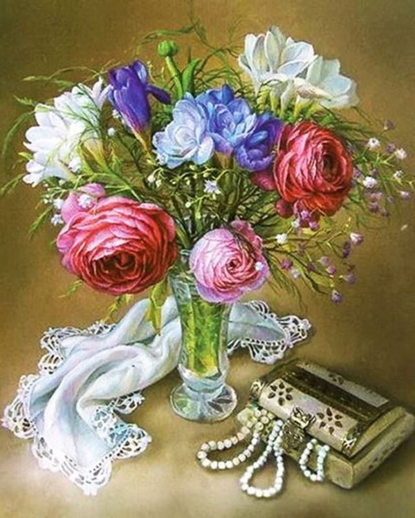 Алмазная вышивка «Букет» — картинка 2