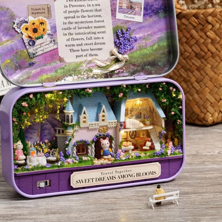 Сборная модель (румбокс) в шкатулке «Цветочный замок» — картинка 4