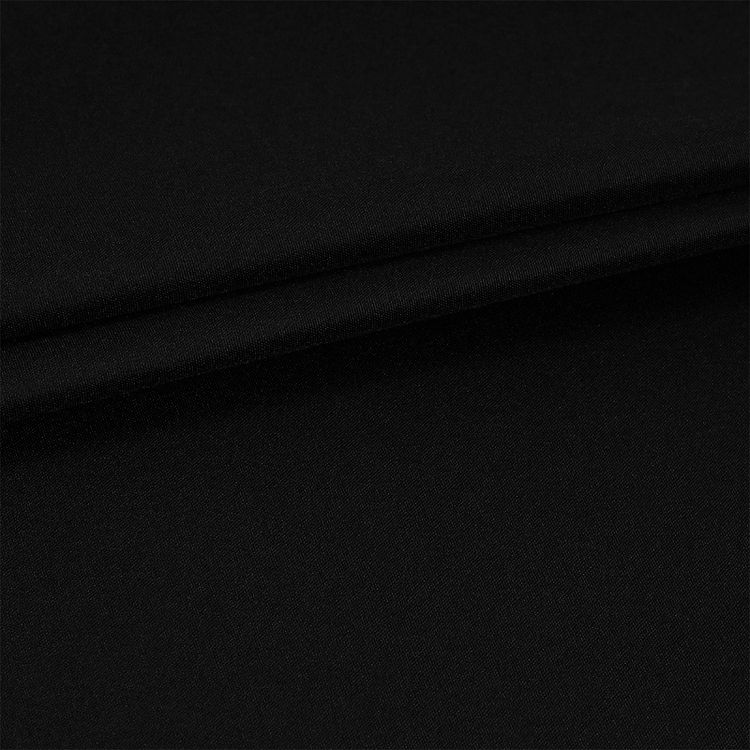 Ткань курточная Дюспо 240T, с пропиткой, PU MILKY, 1 м х 150 см, 80 г/м², цвет: черный, TBY