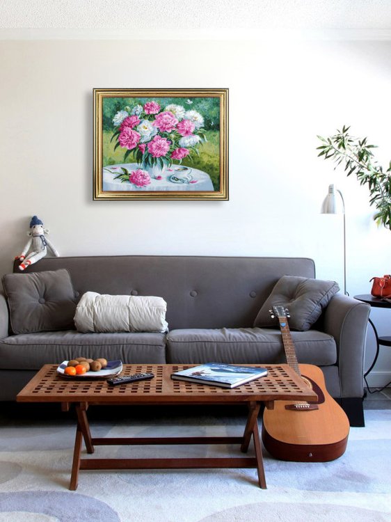 Картина по номерам «Роскошные пионы» — картинка 7