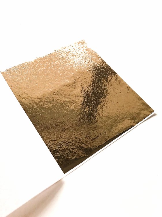 Зеркальная поталь «Mirror Shine», Pale Gold, 50 шт. 8x8,5 см — картинка 2