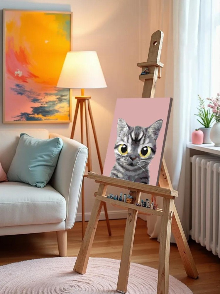 Картина по номерам «Полосатик» — картинка 10