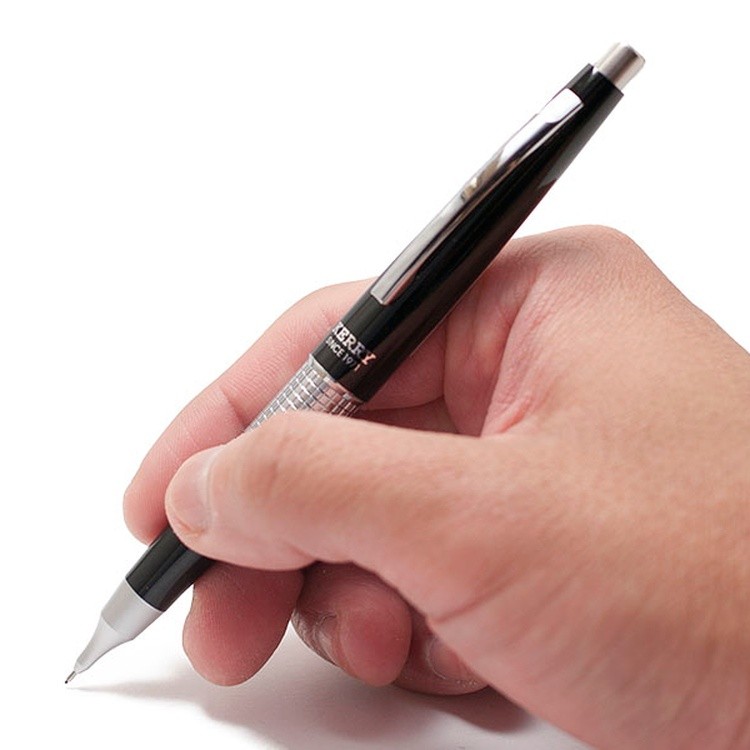 Карандаш KERRY автоматический премиум в подарочном футляре 0.5 мм черный корпус, Pentel — картинка 7