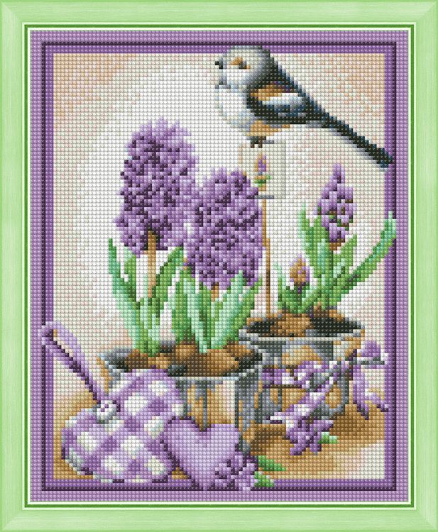 Алмазная вышивка «Аромат гиацинтов» — картинка 2