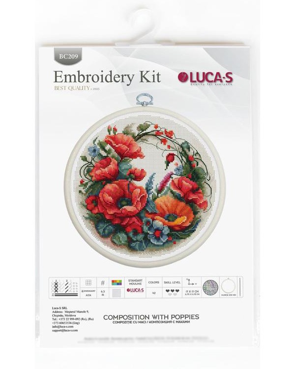 Набор для вышивания «Композиция с маками» — картинка 11