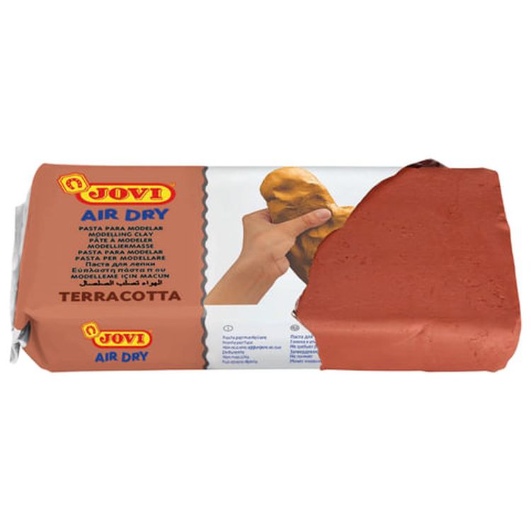 Паста (масса) для моделирования и лепки JOVI, отвердевающая, 1000 г, терракотовая — картинка 2
