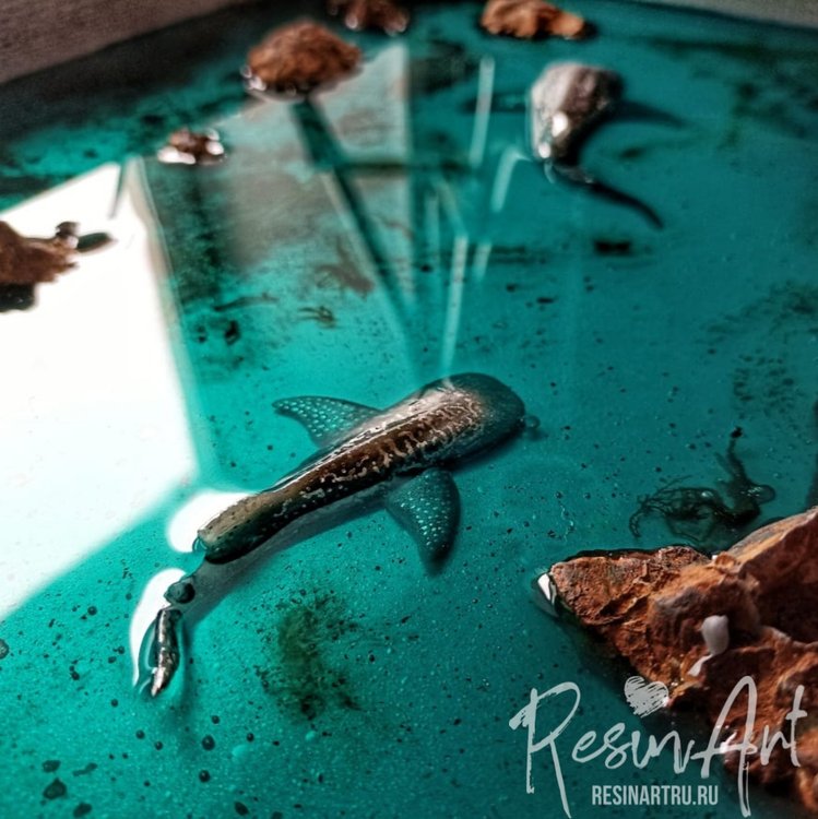 Китовая акула 3D small - Силиконовый молд, ResinArt — картинка 5