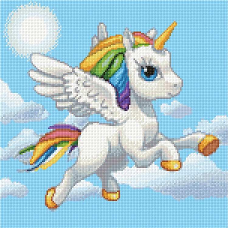 Алмазная вышивка «Небесный единорог» — картинка 2