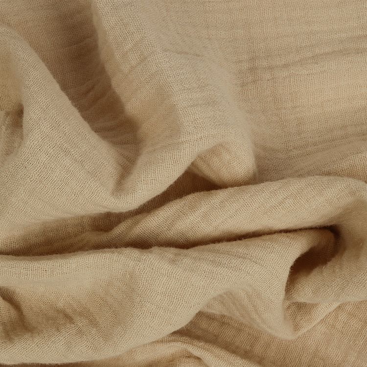 Ткань Муслин, 1 м х 130 см, 125 г/м², цвет: бежевый, TBY — картинка 3