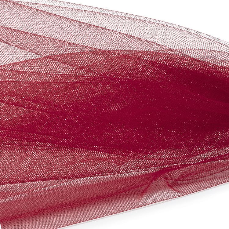 Фатин Кристалл средней жесткости, блестящий, 5 м x 300 см, цвет: красный, Kristal