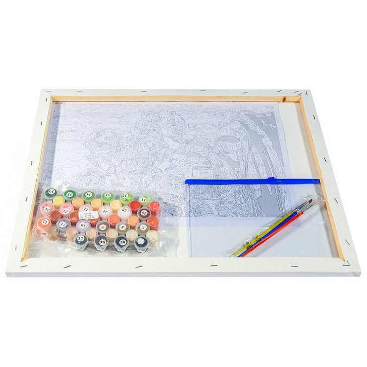 Картина по номерам «Розовое шампанское» — картинка 3